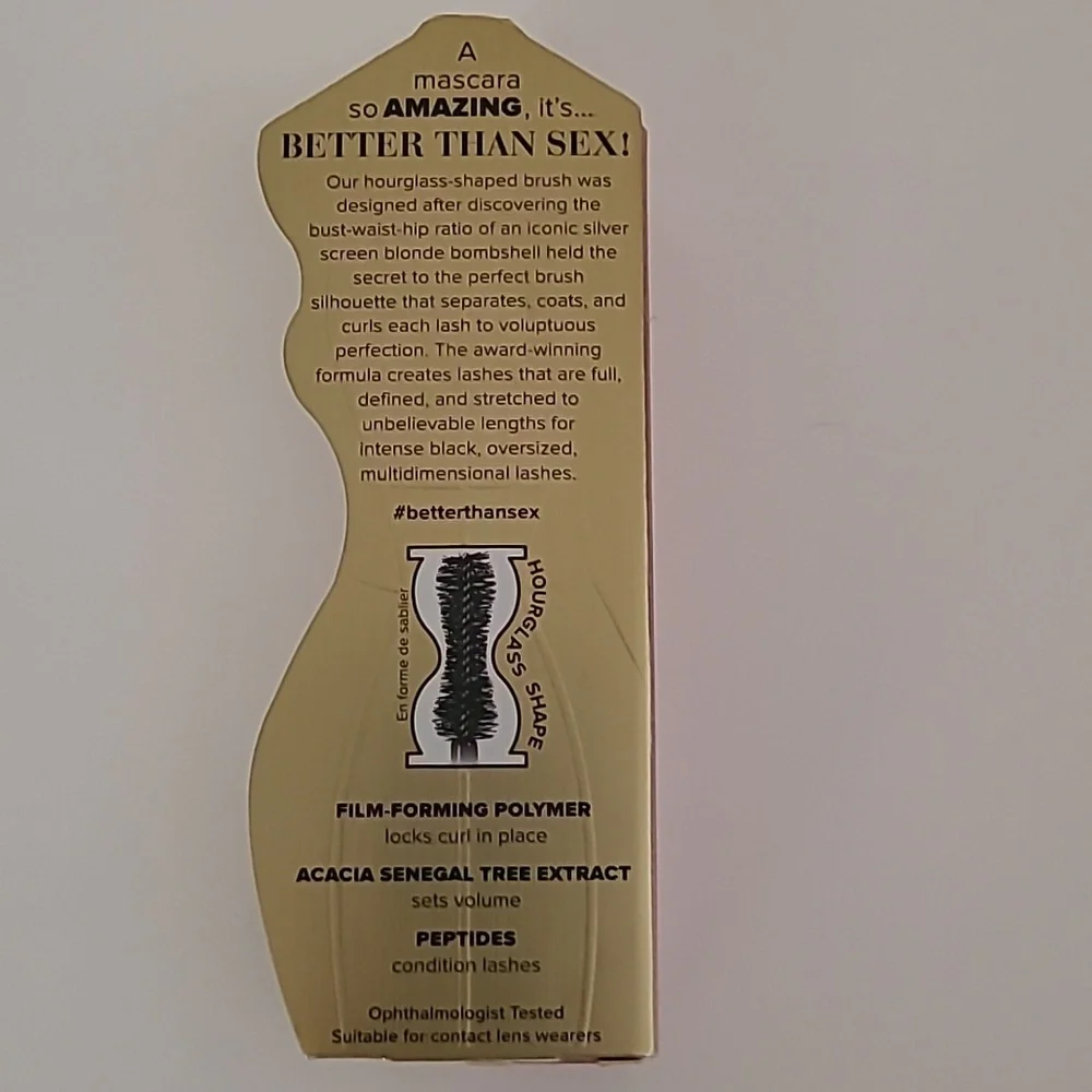 Too Faced NIB Better Than Sex Black Mascara